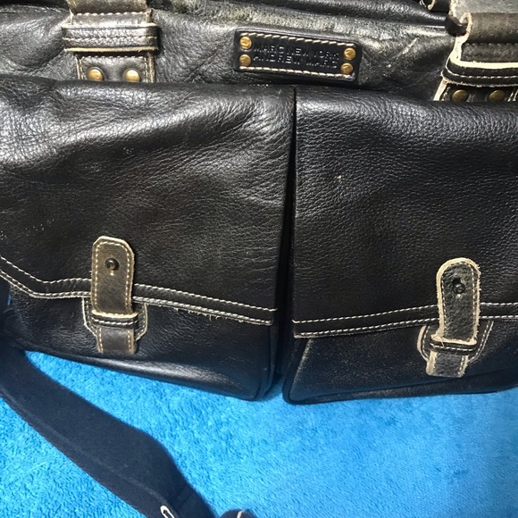 Distressed Briefcase Travel Bag. - Picture 4 of 8